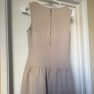 Nude dress with back zipper
